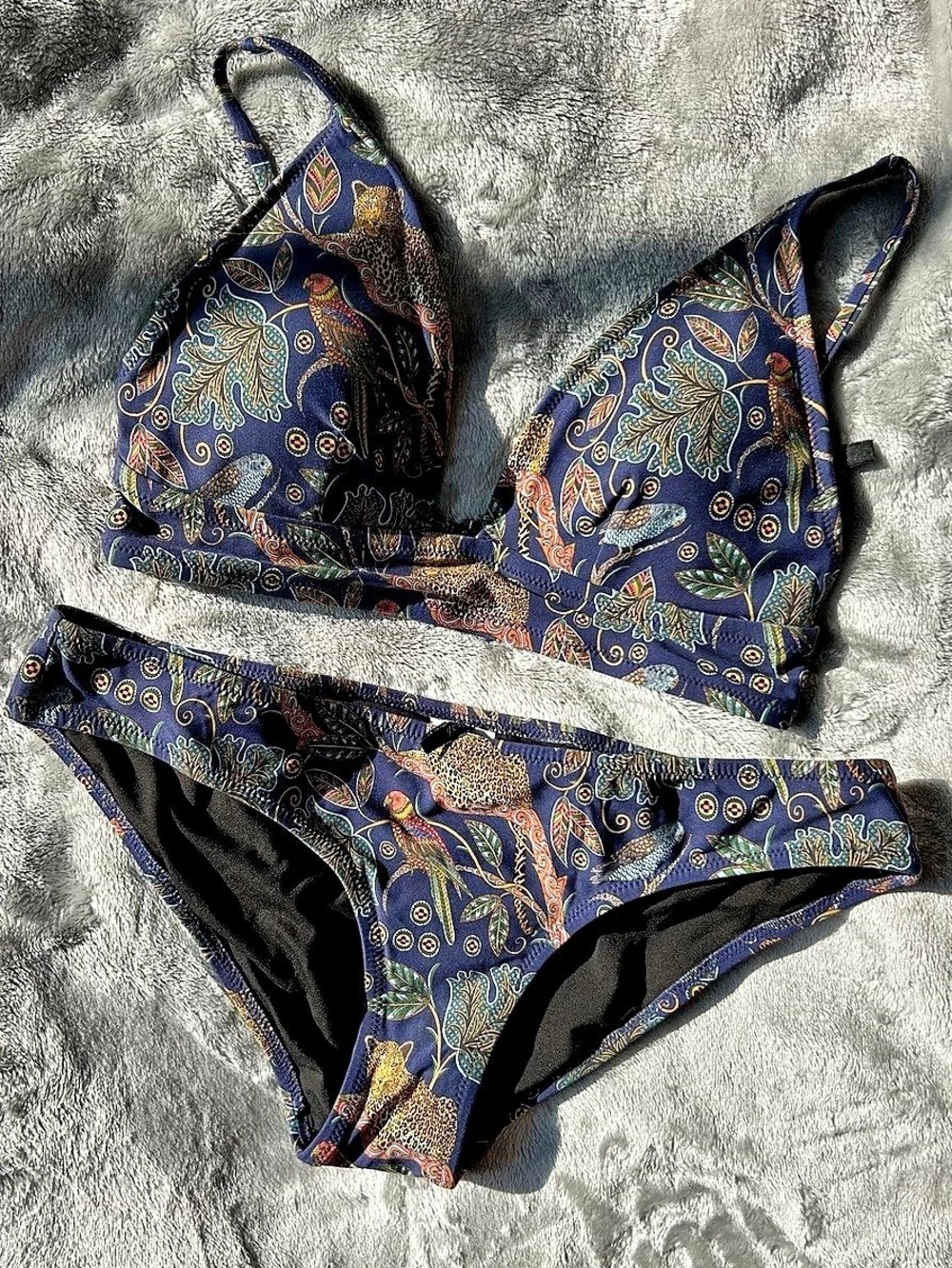 J.Crew Tropical Jungle Paisley Bikini Set - Size Small